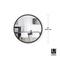 Umbra 24" Black Hub Decorative Round Wall Mirror